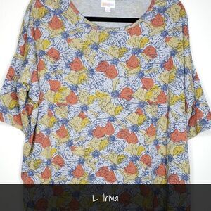 LuLaRoe Irma Tunic Large Floral NEW
